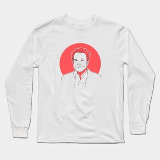 Elon Musk Line Art Long Sleeve T-Shirt